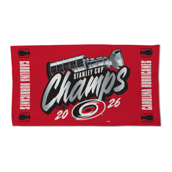 Carolina Hurricanes кърпа NHL 2026 Stanley Cup Champions Locker Room On-Ice Celebration