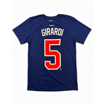 New York Rangers мъжка тениска Dan Girardi #5 NHL Stack Logo Name & Number