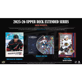 NHL кутии хокей карти NHL 2025-26 Upper Deck Extended Series Hockey Blaster Box