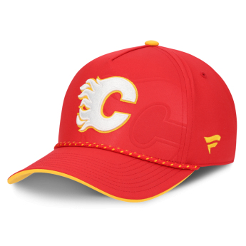 Calgary Flames баскетболна шапка с козирка NHL On Stage Podium Draft A-Frame Adjustable
