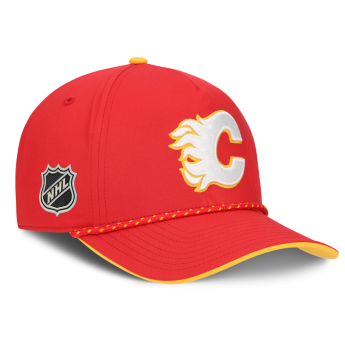 Calgary Flames баскетболна шапка с козирка NHL On Stage Podium Draft A-Frame Adjustable