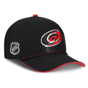 Carolina Hurricanes баскетболна шапка с козирка NHL Fanatics Black On Stage Podium Draft A-Frame Adjustable