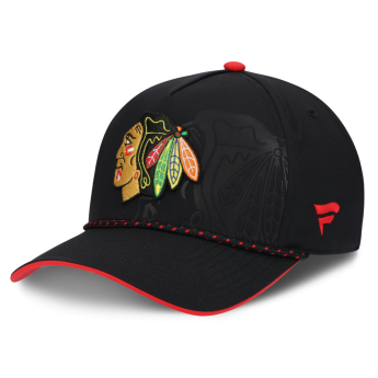 Chicago Blackhawks баскетболна шапка с козирка NHL On Stage Podium Draft A-Frame Adjustable