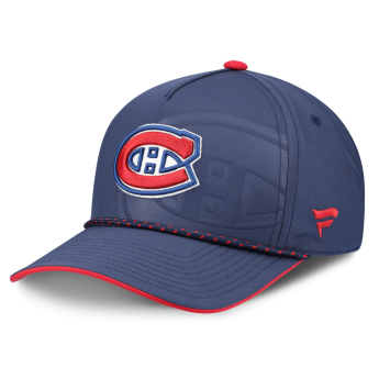 Montreal Canadiens баскетболна шапка с козирка NHL Fanatics Navy On Stage Podium Draft A-Frame Adjustable