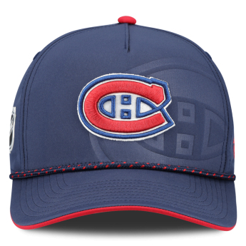 Montreal Canadiens баскетболна шапка с козирка NHL Fanatics Navy On Stage Podium Draft A-Frame Adjustable
