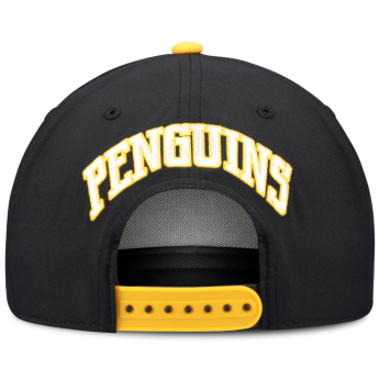 Pittsburgh Penguins баскетболна шапка с козирка NHL Fanatics Black On Stage Podium Draft A-Frame Adjustable