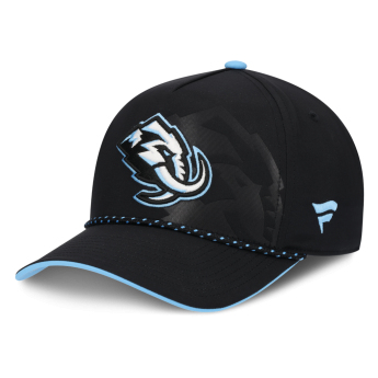Utah Hockey Club баскетболна шапка с козирка NHL Fanatics Black On Stage Podium Draft A-Frame Adjustable