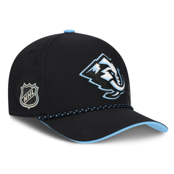 Utah Hockey Club баскетболна шапка с козирка NHL Fanatics Black On Stage Podium Draft A-Frame Adjustable