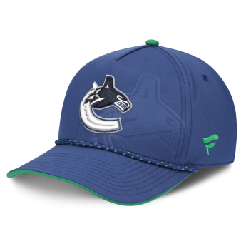 Vancouver Canucks баскетболна шапка с козирка NHL Fanatics Blue On Stage Podium Draft A-Frame
