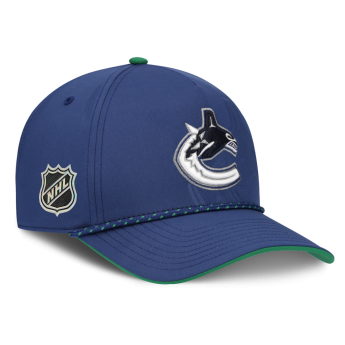 Vancouver Canucks баскетболна шапка с козирка NHL Fanatics Blue On Stage Podium Draft A-Frame