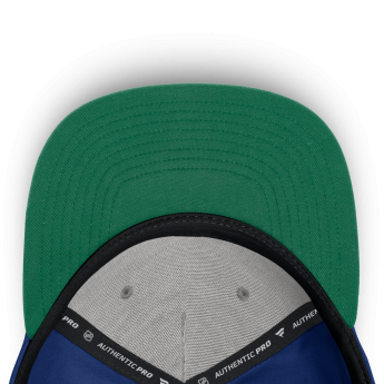 Vancouver Canucks баскетболна шапка с козирка NHL Fanatics Blue On Stage Podium Draft A-Frame