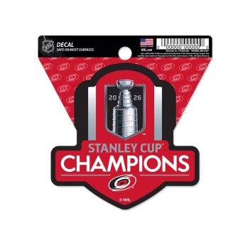 Carolina Hurricanes стикер NHL 2026 Stanley Cup Champions Multi Decal