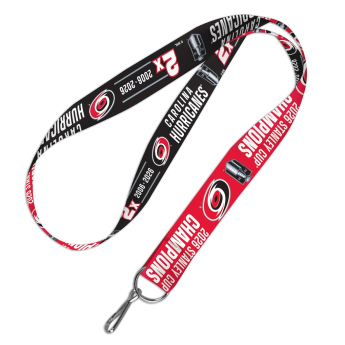 Carolina Hurricanes ключодържател 2026 Stanley Cup Champions 1” Lanyard