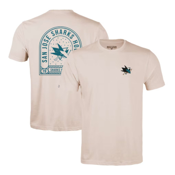San Jose Sharks мъжка тениска NHL Levelwear Richmond Stained Glass T-Shirt - Khaki
