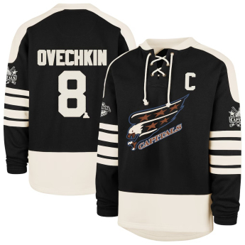 Washington Capitals мъжки суитшърт NHL ´47 Black Player Name & Number Sweep Check