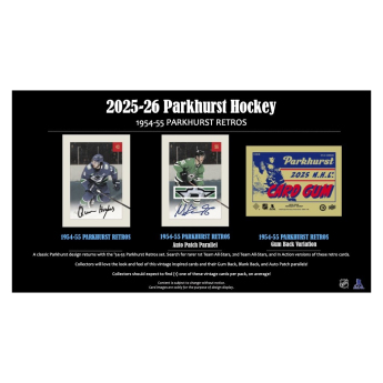 NHL продукти хокей карти NHL 2025-26 Upper Deck Parkhurst Hockey Hobby box