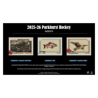 NHL продукти хокей карти NHL 2025-26 Upper Deck Parkhurst Hockey Hobby box