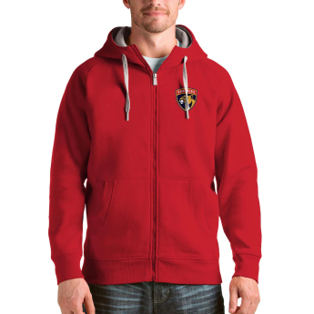 Florida Panthers мъжки суитшърт с качулка Antigua Logo Victory Full-Zip red