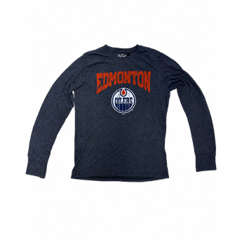 Edmonton Oilers мъжка тениска NHL Triblend Long Sleeve Shirt
