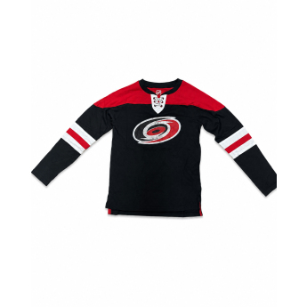 Carolina Hurricanes детска тениска с дълъг ръкав NHL Laces Washed Logo