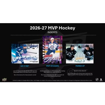 NHL продукти хокей карти NHL 2026-27 Upper Deck MVP Hockey Blaster Box