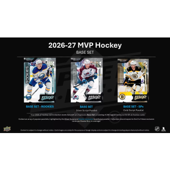 NHL продукти хокей карти NHL 2026-27 Upper Deck MVP Hockey Retail Box