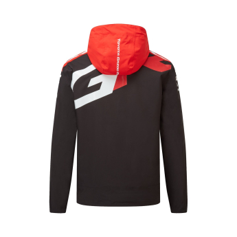 Toyota Gazoo Racing мъжко яке с качулка rain redblack WRT 2026