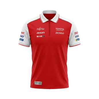 Toyota Gazoo Racing мъжка поло тениска redwhite WEC 2026