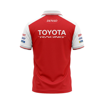Toyota Gazoo Racing мъжка поло тениска redwhite WEC 2026