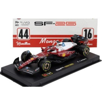 Модели на автомобили и мотоциклети модел 1/43 Scuderia Ferrari SF-25 Charles Leclerc #16 Monza 2025 Signature