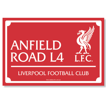 Liverpool FC LED табела Landscape LED Street Sign