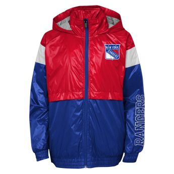 New York Rangers детско яке с качулка Goal Line Stance Full-Zip Windbreaker