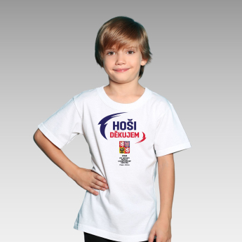 Отбори по хокей детска тениска HOŠI DĚKUJEM Ice Hockey World Championship Czechia MS 2024 White