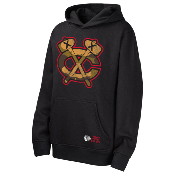 Chicago Blackhawks детски суитшърт с качулка Down To The Wire Po Fleece Hood