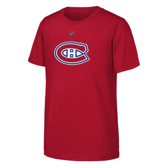 Montreal Canadiens детска тениска Juraj Slafkovsky Montreal Canadiens Flat Name & Number Ctn Tee