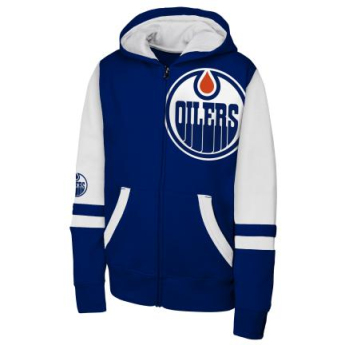 Edmonton Oilers детски суитшърт с качулка Face Off Fz Flc Hd