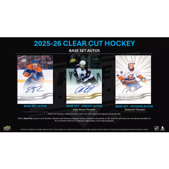 NHL кутии хокей карти NHL 2025-26 Upper Deck Clear Cut Hockey Hobby Box