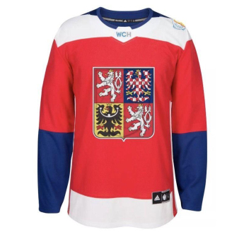 Отбори по хокей хокейна фланелка Czech republic Adidas World Cup 2016 Authentic Jersey red