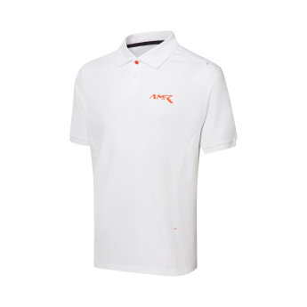 Aston Martin мъжка поло тениска AMR Logo white 2026
