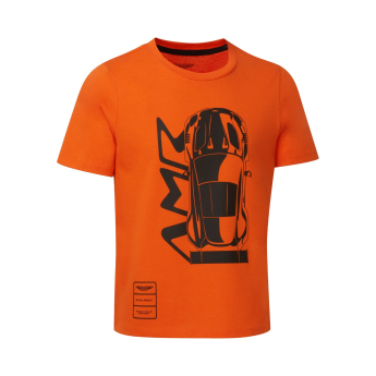 Aston Martin детска тениска AMR Graphic orange 2026
