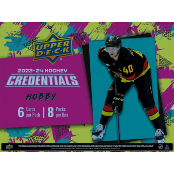 NHL кутии хокей карти NHL 202-24 Upper Deck Credentials Hobby Box