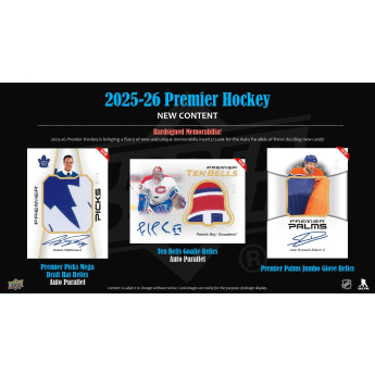 NHL продукти хокей карти NHL 2025-26 Upper Deck Premier Hockey Hobby Box
