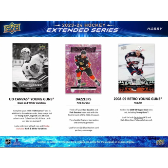 NHL кутии хокей карти NHL 2023-24 Upper Deck Extended Series Hobby Box