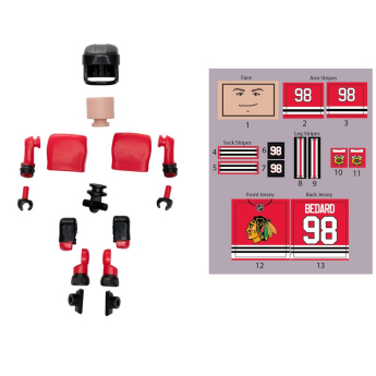 Chicago Blackhawks фигурка Connor Bedard #98 NHL Construct
