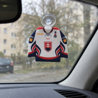 Отбори по хокей мини фланелка за кола Slovakia Ice Hockey Team White