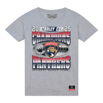 Florida Panthers мъжка тениска 2025 Stanley Cup Champions Victory Arch Heather Gray
