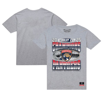 Florida Panthers мъжка тениска 2025 Stanley Cup Champions Victory Arch Heather Gray