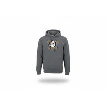 Anaheim Ducks мъжки суитшърт Core Logo Charcoal Slide grey