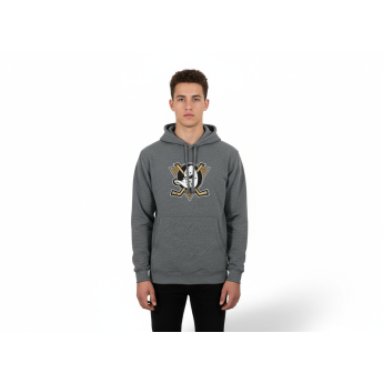 Anaheim Ducks мъжки суитшърт Core Logo Charcoal Slide grey