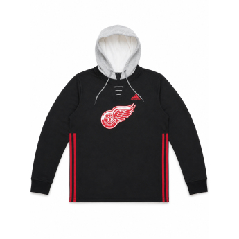 Detroit Red Wings мъжки суитшърт NHL Adidas Laces Hood